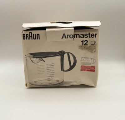 Braun Aromaster 12 tazas cafetera jarra de vidrio repuesto en caja Foto 1 de 4