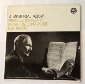 A Memorial Album - Ernst von Dohnanyi Plays His Classical LP Everest - 1960 EX! - Picture 1 of 5