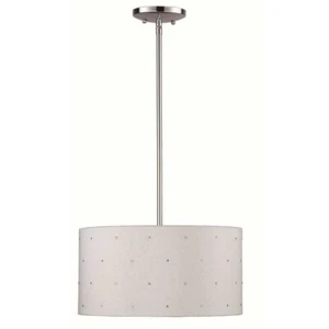 New Hampton Bay 1-Light Chrome Hanging Large Pendant ES0697CH - Picture 1 of 7