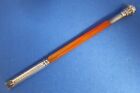 Antique Silver & Agate Dip Pen with Flower Hardstone Seal to top