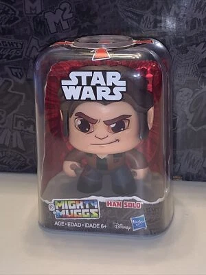 Disney Star Wars Mighty Muggs Han Solo Action Figure by Hasbro NEW - Image 1 of 4