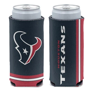 New 2-Sided Houston Texans Football League Licensed Slim Can Cooler- 1PC - Picture 1 of 1