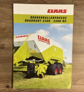 Orig. CLAAS Ballenpressen Quadrant Prospekt Brochure Traktor Schlepper Xerion C4 - Bild 1 von 6