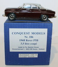 Conquest 1/43 Scale #106 - 1968 Rover P5B 3.5Ltr Coupe Bordeaux Red Silver Birch
