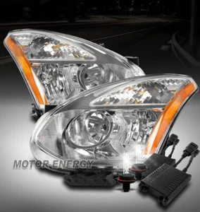 FOR 08-13 ROGUE/14-15 SELECT CRYSTAL STYLE HEADLIGHTS CHROME W/50W 6K XENON HID - Bild 1 von 4