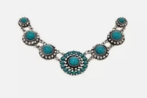 Collar Magnético Chic Radiante Turquesa Tono Plateado 8" - Imagen 1 de 2