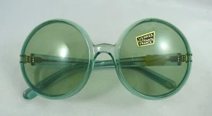 1960's Verres Filtrants FRANCE Mod Oversized Sunglasses Aqua **New Old Stock** - Picture 1 of 6