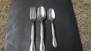 Superior stainless steel flatwear- 3 pieces--Fork, Large Spoon and small spoon - Picture 1 of 6