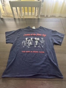 Queens Of The Stone Age The End Is Nero Tour Vibtage T Shirt Sz L - Picture 1 of 10