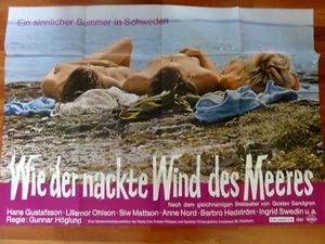 Kinoplakat A0 WIE DER NACKTE WIND DES MEERES Gunnar Höglund Erotik #X - Picture 1 of 1