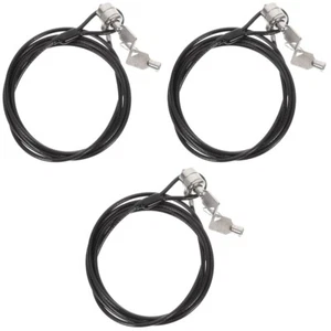 3 Pack Laptop Password Lock Computer Locking Cable Hardware for Notebook - Afbeelding 1 van 12