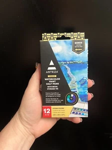 Arteza Pittura Acquerello Colori Oceano Mezze Pentole, 12pz SIGILLATO - Foto 1 di 2