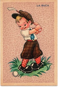 spt 55 - 40er Jahre - Sport - DAS LOCH - GOLF - Ansichtskarte - FP - nicht VG - Bild 1 von 1