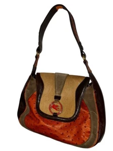 Borsa a tracolla ETRO pony hair pelle struzzo borchiata hobo Italia ottime condizioni - Foto 1 di 10