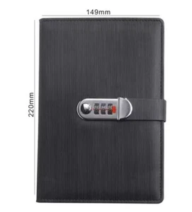 New A5 retro password book with Lock Diary Book Student Notebook Notebook - Picture 1 of 5