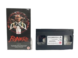 Very Rare 1990 - ROMERO - Raul Julia - PAL VHS Video Cassette Tape - Imagen 1 de 6