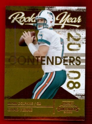 2008 Playoff Contenders ROY Contenders Gold #24 Chad Henne 086/100 - Image 1 of 2