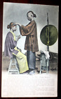Pc 1920 China Chinese Barber In Street Publ. By Sternberg Hong Kong