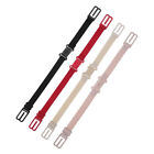 4X Mixed Colors Women Elastic Band Adjustable Bra Straps Holder Belt with Buckle