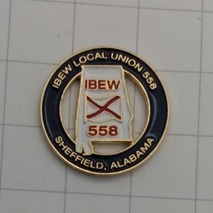 IBEW Lapel Pin Local 558 Sheffield, AL. - Picture 1 of 3