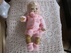 NO DOLL DARLING ACRYLIC HAND-KNIT SET MADE 4 TINY TEARS  PICK A SIZE  11" to 18" - Picture 1 of 2