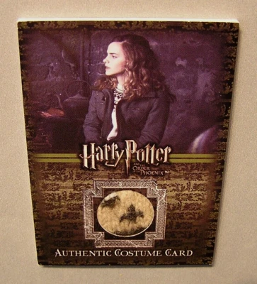 Harry Potter-Emma Watson-Hermione Granger-Screen Used-Relic-Movie-Costume Card - Image 1 of 2