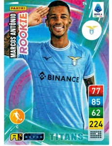 PANINI CALCIATORI ADRENALYN XL TITANS 2023 CARD 74 MARCOS ANTONIO (ROOKIE) LAZIO - Imagen 1 de 2