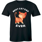 Mens Best Cat Dad Ever Cat Face T shirt Funny Cats T shirts Humor Tees