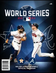 2021 OFFICIAL MLB WORLD SERIES PROGRAM ATLANTA BRAVES HOUSTON ASTROS SHIPS 11/20 - Picture 1 of 1