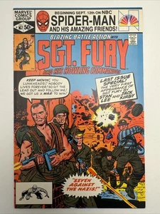 SGT FURY #167 última edición reimpresión sargento furia #1 Jack Kirby cubierta y arte 1981 vintage - Imagen 1 de 14