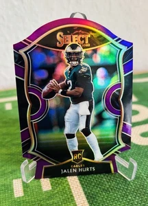 2020 Panini Select Jalen Hurts RC Die-Cut Purple Prizm Concourse - Bild 1 von 4