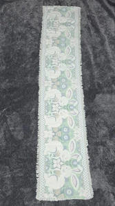 Vintage Easter Bunnies Tapestry Table Runner Spring Garden Floral 61x12" - Picture 1 of 6