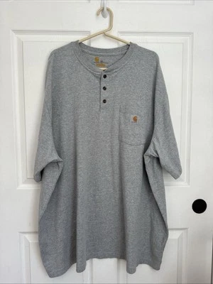 Camisa Carhartt cinza manga curta com bolso no peito tamanho 3XL - Imagem 1 de 4