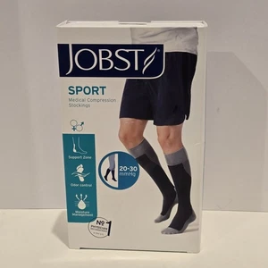 Calcetines de compresión médicos deportivos JOBST 20-30 mmHg punta cerrada talla mediana gris - Imagen 1 de 6