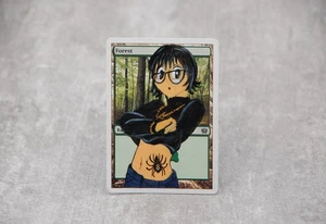 MTG Forest Shizuki HXH Altered art Hand Painted Extended Phantom Troupe - Picture 1 of 2