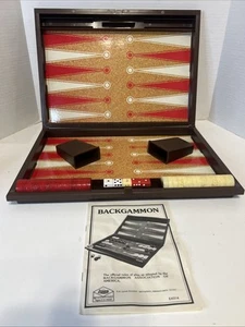 Vintage Lowe Tournament Backgammon Set E4314 1976 Milton Bradley Komplettsatz SAUBER! - Bild 1 von 12