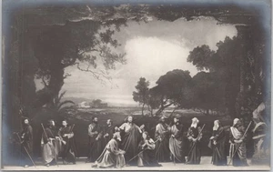 VTG RPPC Postcard Oberammergau Passion Play Christ Blesses Disciples, Germany - Picture 1 of 2