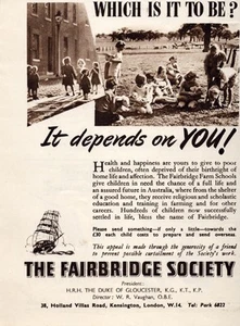 Fairbridge Society London UK Print Ad 1953 Fairbridge Farm Schools Australia - Picture 1 of 1