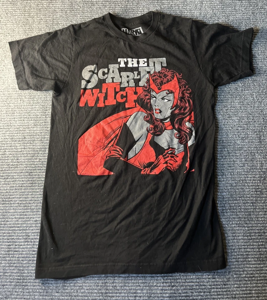 The Scarlett Witch Hombre Camisa Pequeña Negra Cuello Redondo Jersey Estampado Gráfico Foto 1 de 4