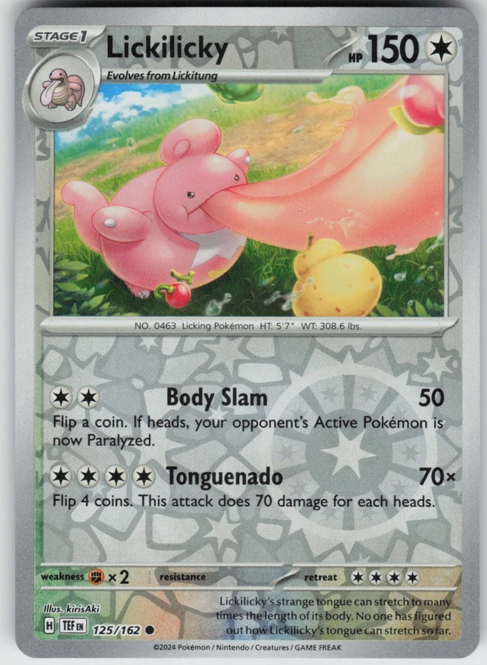 PO-01 Reverse Holo Lickilicky 125/162 Common SV05: Temporal Forces - Image 1 of 1