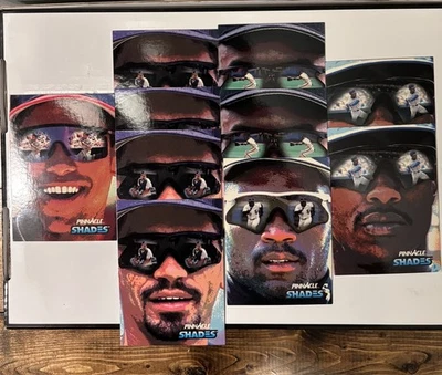 Lote de partitura 1992 Pinnacle Shades MLB 10 cartas D Justicia B Santiago E Davis Lind Foto 1 de 2