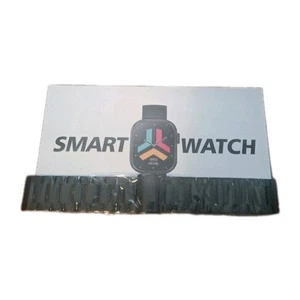 Smartwatch Bluetooth Call Alert, Message Push,Time, Alarm & SMS Alert, Black - Picture 1 of 6