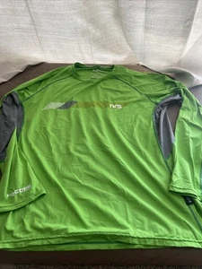 Camisa protectora contra erupciones NRS para mujer XL verde manga larga H2core natación surf protección UV - Imagen 1 de 4