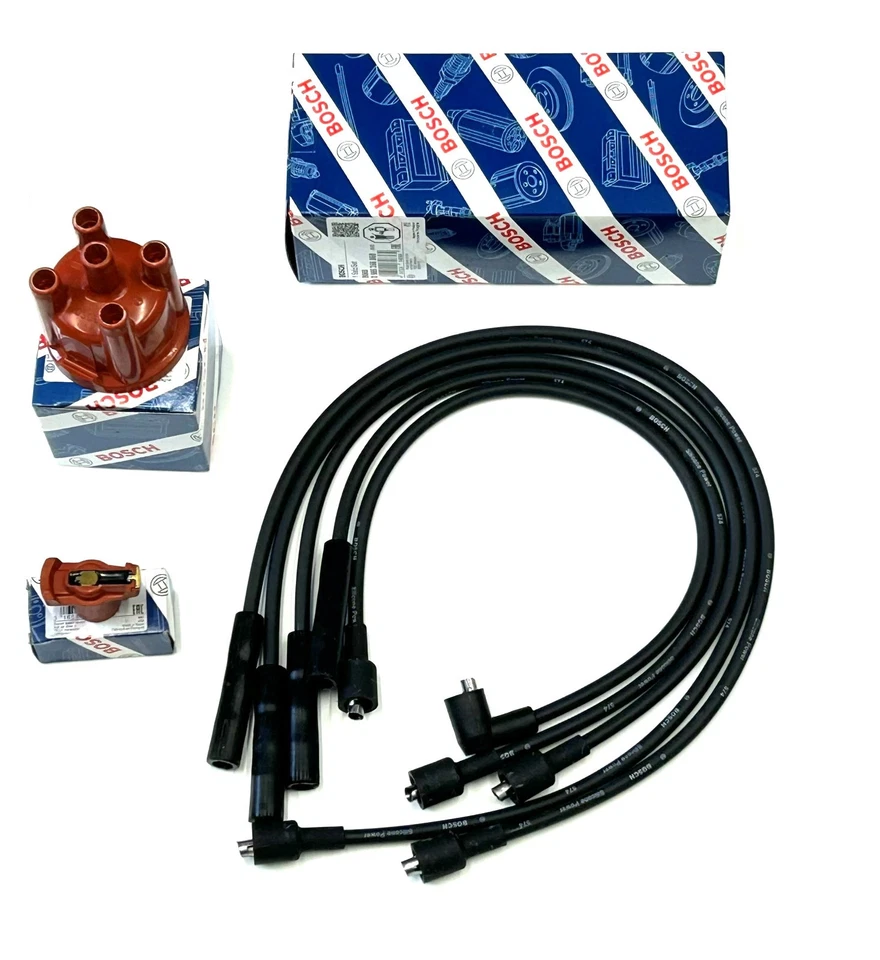 Genuine Bosch Ford Pinto  Distributor Cap,  Rotor Arm & HT-Leads Capri Transit - Image 1 of 1