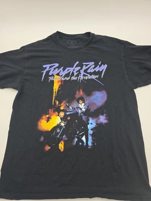 Purple Rain Price Estate T-Shirt Men Large Graphic Black Tee.#39102 - Image 1 of 4