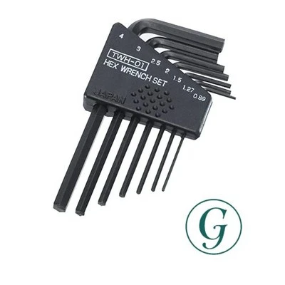 ENGINEER Allen Wrench Set of 7 TWH-01 Silver Opposite Side 0.89-4.0mm - Image 1 of 3