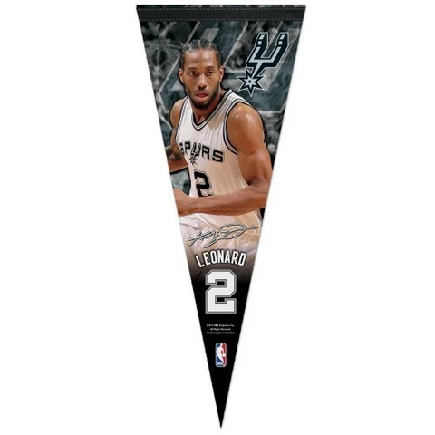KAWHI LEONARD SAN ANTONIO SPURS PREMIUM QUALITY PENNANT 12"X30" BANNER Cover