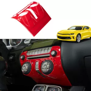 Cubierta de moldura de panel de control central roja para Chevy Camaro 10-15 accesorios - Imagen 1 de 10
