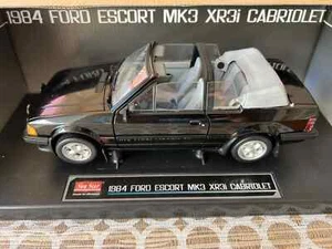 Sun Star Ford Escort MK3 XR3i 1984 Black 1:18 Model - Rare - Picture 1 of 6