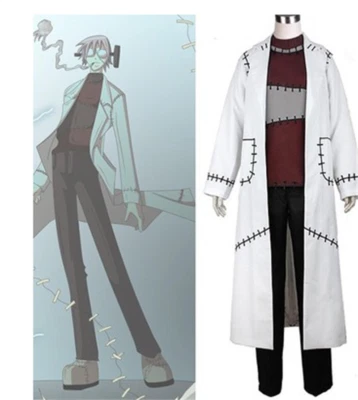 Anime Soul Eater Stein Cosplay Full Suit Uniform Unisex Halloween Party Costumes - Image 1 of 4